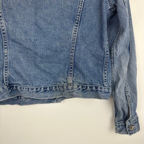 Vintage Old Navy Blue Jeans Youth 90s Y2K Retro Light Wash Denim Jean Jacket 16 - Picture 7 of 12